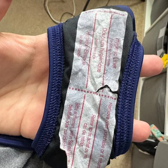 LANDS' END navy swim shorts size 26W - Picture 6 of 6